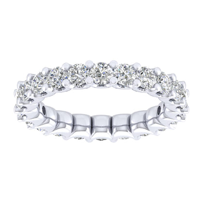Andalucia - 14K White Gold Shared Prong Diamond Eternity Band