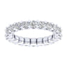 Eternity Band Wedding Ring in 14k White Gold with Round Natural Diamond at Gabriel & Co.