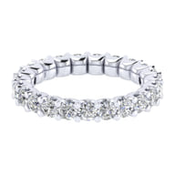 Andalucia - 14K White Gold Shared Prong Diamond Eternity Band