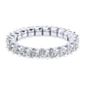Eternity Band Wedding Ring in 14k White Gold with Round Natural Diamond at Gabriel & Co.
