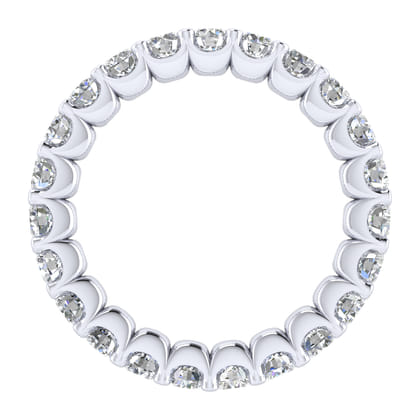 Andalucia - 14K White Gold Shared Prong Diamond Eternity Band