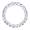 Eternity Band Wedding Ring in 14k White Gold with Round Natural Diamond at Gabriel & Co.