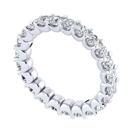 Andalucia - 14K White Gold Shared Prong Diamond Eternity Band