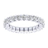 Eternity Band Wedding Ring in 14k White Gold with Round Natural Diamond at Gabriel & Co.