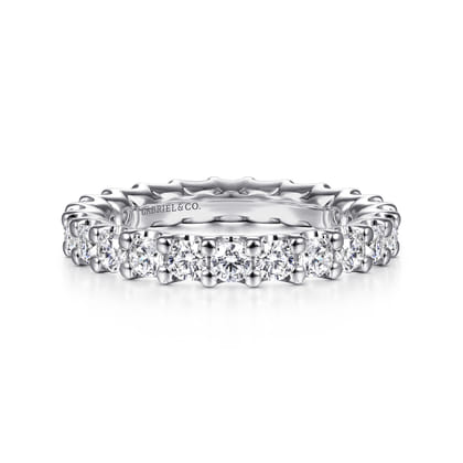 Andalucia - 14K White Gold Shared Prong Diamond Eternity Band