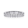 Eternity Band Wedding Ring in 14k White Gold with Round Natural Diamond at Gabriel & Co.