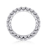 Eternity Band Wedding Ring in 14k White Gold with Round Natural Diamond at Gabriel & Co.