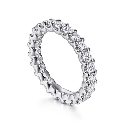 Andalucia - 14K White Gold Shared Prong Diamond Eternity Band