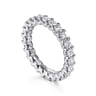 Eternity Band Wedding Ring in 14k White Gold with Round Natural Diamond at Gabriel & Co.