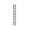Eternity Band Wedding Ring in 14k White Gold with Round Natural Diamond at Gabriel & Co.