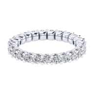 Andalucia - 14K White Gold Shared Prong Diamond Eternity Band
