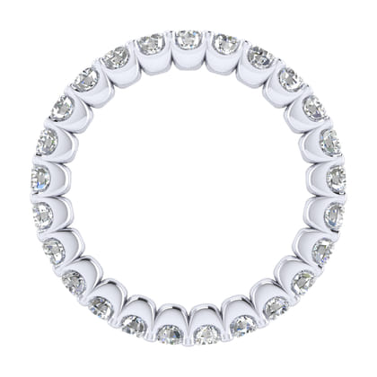 Andalucia - 14K White Gold Shared Prong Diamond Eternity Band