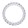 Eternity Band Wedding Ring in 14k White Gold with Round Natural Diamond at Gabriel & Co.