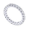 Eternity Band Wedding Ring in 14k White Gold with Round Natural Diamond at Gabriel & Co.