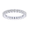 Eternity Band Wedding Ring in 14k White Gold with Round Natural Diamond at Gabriel & Co.