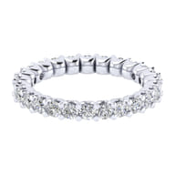 Andalucia - 14K White Gold Shared Prong Diamond Eternity Band