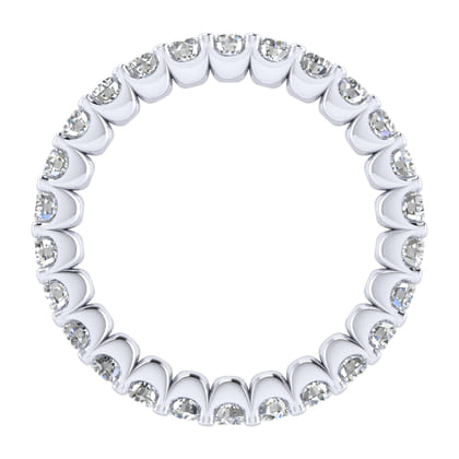 Andalucia - 14K White Gold Shared Prong Diamond Eternity Band