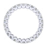 Eternity Band Wedding Ring in 14k White Gold with Round Natural Diamond at Gabriel & Co.