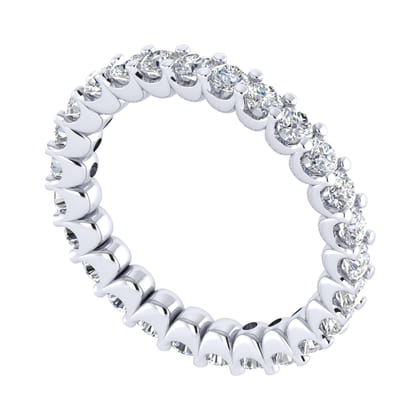 Andalucia - 14K White Gold Shared Prong Diamond Eternity Band