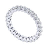 Eternity Band Wedding Ring in 14k White Gold with Round Natural Diamond at Gabriel & Co.