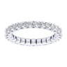 Eternity Band Wedding Ring in 14k White Gold with Round Natural Diamond at Gabriel & Co.