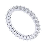 Eternity Band Wedding Ring in 14k White Gold with Round Natural Diamond at Gabriel & Co.