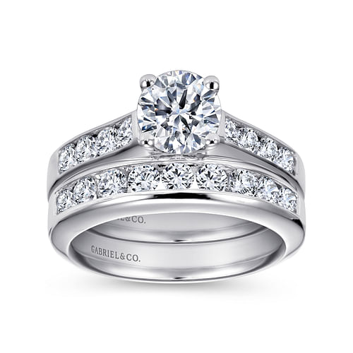Anderson - Platinum Round Diamond Engagement Ring - 0.5 ct - Shot 4
