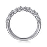Fancy Wedding Ring in 14k White Gold with Marquise Natural Diamond at Gabriel & Co.