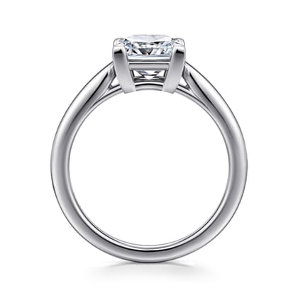 Anushka - 14K White Gold Princess Cut Solitaire Diamond Engagement Ring
