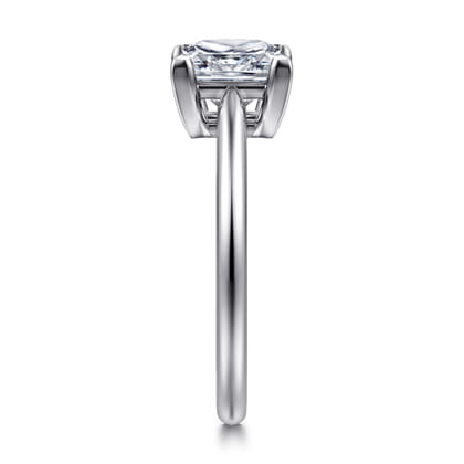 Anushka - 14K White Gold Princess Cut Solitaire Diamond Engagement Ring