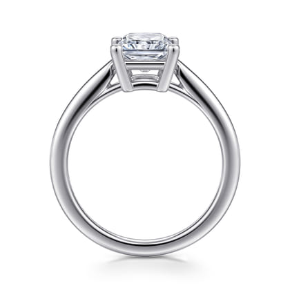 Anushka - 14K White Gold Radiant Cut Solitaire Diamond Engagement Ring