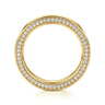 Eternity Band Wedding Ring in 14k Yellow Gold with Round Natural Diamond at Gabriel & Co.