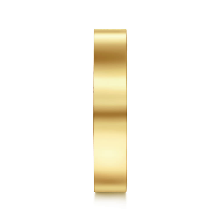 Eternity Band Wedding Ring in 14k Yellow Gold with Round Natural Diamond at Gabriel & Co. - Shot 4