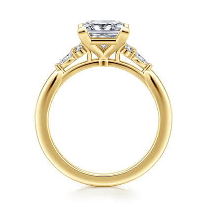 Arletta - 14K Yellow Gold Princess Cut Diamond Engagement Ring