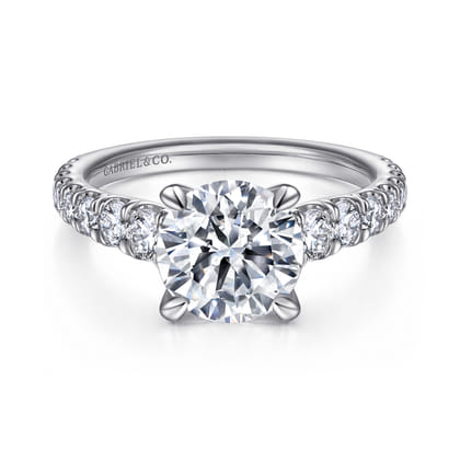 Artemis - 14K White Gold Diamond Engagement Ring