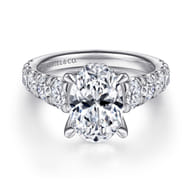 Artemis - 14K White Gold Diamond Engagement Ring
