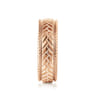 Asher - 14K Rose Gold 7mm - Men's Wedding Band High Polish Finish in High Polished Finish