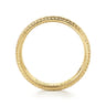 Asher - 14K Yellow Gold 7mm - Men's Wedding Band High Polish Finish in High Polished Finish