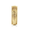 Asher - 14K Yellow Gold 7mm - Men's Wedding Band High Polish Finish in High Polished Finish