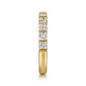 Straight Wedding Ring in 14k Yellow Gold with Princess Cut Natural Diamond at Gabriel & Co.