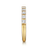 Straight Wedding Ring in 14k Yellow Gold with Princess Cut Natural Diamond at Gabriel & Co.