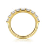 Straight Wedding Ring in 14k Yellow Gold with Princess Cut Natural Diamond at Gabriel & Co.
