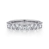 Fancy Wedding Ring in 14k White Gold with Marquise Natural Diamond at Gabriel & Co.