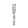 Fancy Wedding Ring in 14k White Gold with Marquise Natural Diamond at Gabriel & Co.