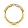 Fancy Wedding Ring in 14k Yellow Gold with Marquise Natural Diamond at Gabriel & Co.