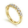 Fancy Wedding Ring in 14k Yellow Gold with Marquise Natural Diamond at Gabriel & Co.
