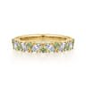 Fancy Wedding Ring in 14k Yellow Gold with Marquise  at Gabriel & Co.