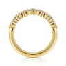 Fancy Wedding Ring in 14k Yellow Gold with Marquise  at Gabriel & Co.