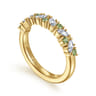 Fancy Wedding Ring in 14k Yellow Gold with Marquise  at Gabriel & Co.