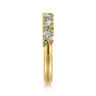 Fancy Wedding Ring in 14k Yellow Gold with Marquise  at Gabriel & Co.